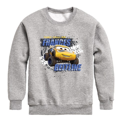 Boys' - Cars - Frances Beltline Graphic Long Sleeve Fleece Sweatshirt - image 1 of 4