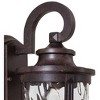 Minka Lavery Rustic Outdoor Wall Light Fixture Corona Bronze 12 1/4" Clear Hammered Glass for Post Exterior Deck Porch Yard Patio - 3 of 3