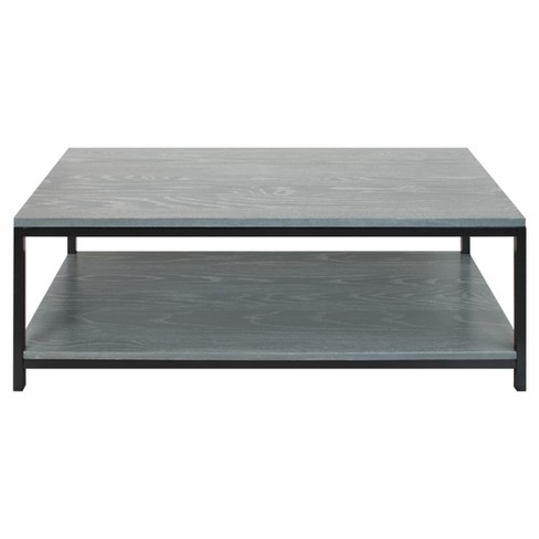 Coffee Table Solid Red Oak Top Shelf Gray Wash Flora Home Target