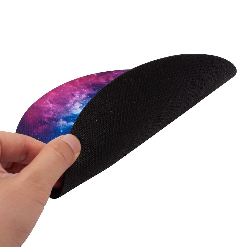 Insten Round Mouse Pad Galaxy Space Nebula Design, Non Slip Rubber Base, Smooth Surface Mat, For Home Office Gaming (7.9" x 7.9"), 5 of 10