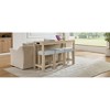 4-Piece Bar Height Dining Set with Power Outlet and 3 Upholstered Stools - 4 of 4