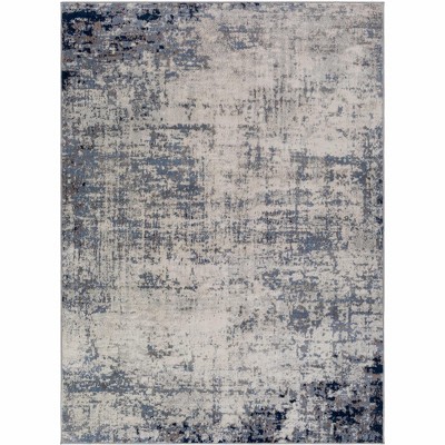 Hauteloom Texanna Abstract Blue/Gray Area Rug
