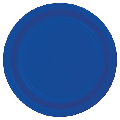 Cobalt Blue 7" Dessert Plates - 24ct