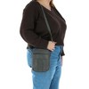 CTM Cowhide Convertible Crossbody Waist pack - 2 of 4