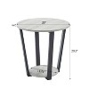 NicBex Round End Table with Storage Base for Living Room, Apartment - 3 of 4