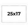 PosterPalooza | Modern Shadow Box 1" Depth White Picture Frame - UV Acrylic, Backing Board, Hanging Hardware - 2 of 4