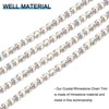 Unique Bargains DIY Bag Clothing Decoration Crystal Rhinestone Sew on Close Claw Chain Trim - 3 of 4