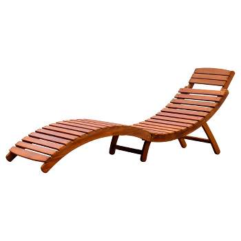 Curved Folding Chaise Lounger -Northbeam