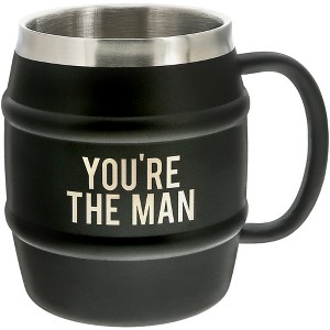 Pavilion Gift Company - The Man - 15 oz. Stainless Steel Double Wall Stein - Portable Drinkware - 1 of 4