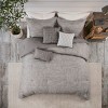 Sapphtopaz Comforter Set Bedding Comforter Sets Seersucker Modern Splicing Design Texture Printing Pattern Quilt Set 7 Piece - 2 of 4