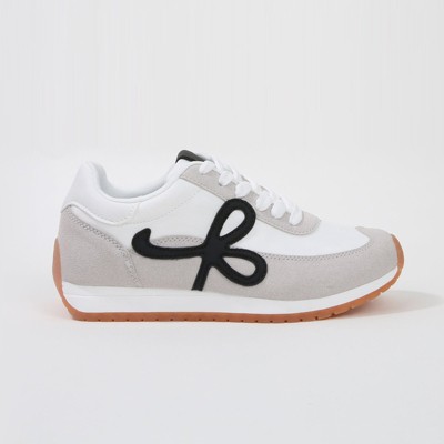Женские кроссовки BERNESS Women's Siomne Retro Contrast Lace-Up Sneakers White 6 — фото 2