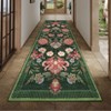 Washable Area Rugs for Living Room, Floral Rug for Bedroom, Soft Low Pile Non Slip Throw Rugs - 3 of 4