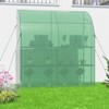 Aoodor 7x3x7 FT Lean to Greenhouse for Outdoors, Portable Walk-in Greenhouse with Shelves, Steel Frame with PE Cover, Anchor and Ropes - 4 of 4