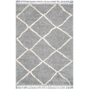 Nuloom Jessie Moroccan Lattice Tassel Area Rug - 1 of 4