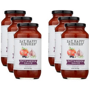 Eat Happy Kitchen Sauce Puttanesca - Case of 6 - 25 OZ - 1 of 2