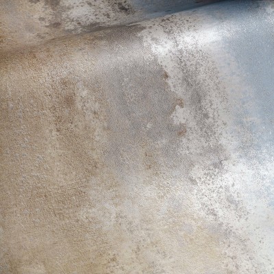 RoomMates Oxidized Metal Peel & Stick Wallpaper: Removable Metallic Crosshatch, Modern Blue, Self-Adhesive, 28 Sq Ft Coverage