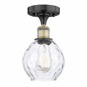 Waverly - 1 Light Semi-Flush Mount In Industrial Style-9.25 Inches Tall and 6 Inches Wide - 1 of 1