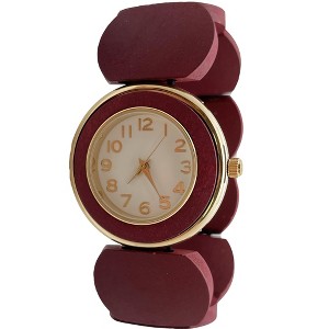 Olivia Pratt Stretch Wooden Watch - 1 of 3