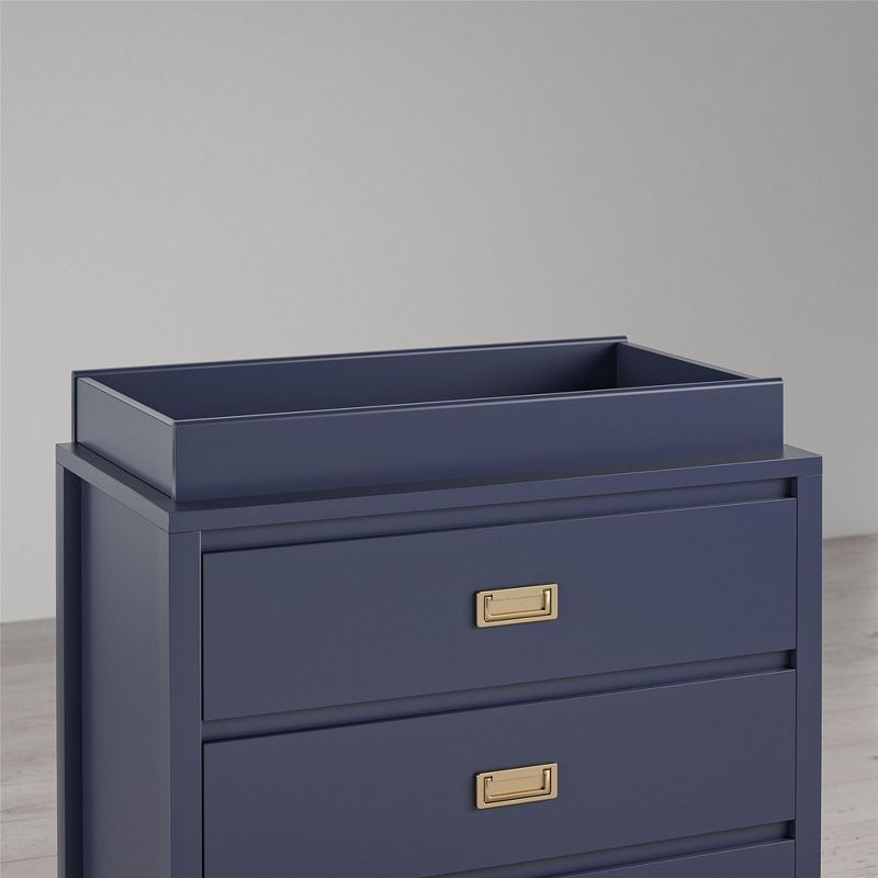Little Seeds Monarch Hill Haven Changing Table Topper for Dresser, Navy, 2 of 5