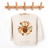 SmileyWorld Gobble Gobble Circle - Toddler Graphic Sweatshirt and Youth Graphic Sweatshirt - 2 of 3