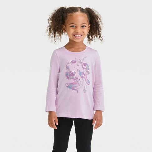 Totally Unique, Unicorn, Shirt, Light Blue, Toddler 4T