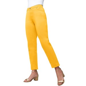 Jessica London Women's Plus Size True Fit Stretch Denim Straight Leg Jean - 1 of 4