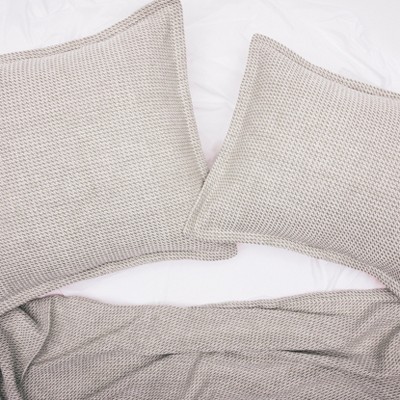 Langford Dune Cotton Embroidered Standard Pillow Sham