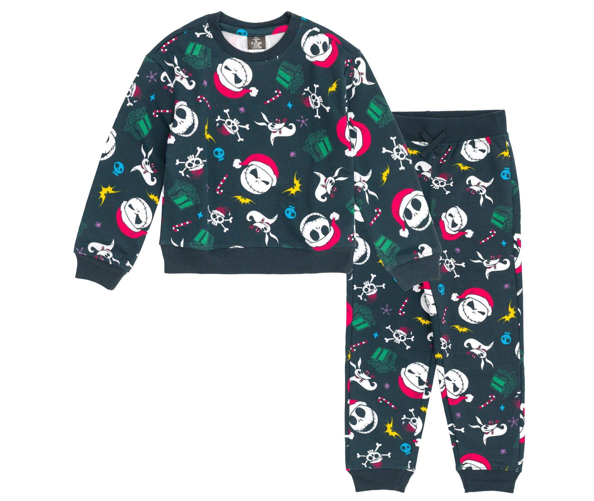 Disney Christmas Halloween Fleece Sweatshirt Jogger Pants Outfit Set Toddler
