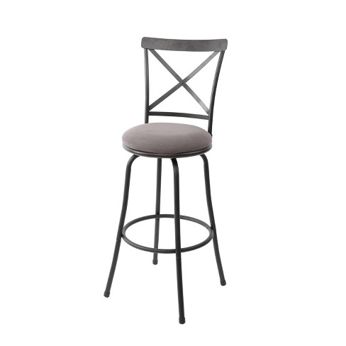 Karson Adjustable Height X Barstool Light Bronze Holli Furniture