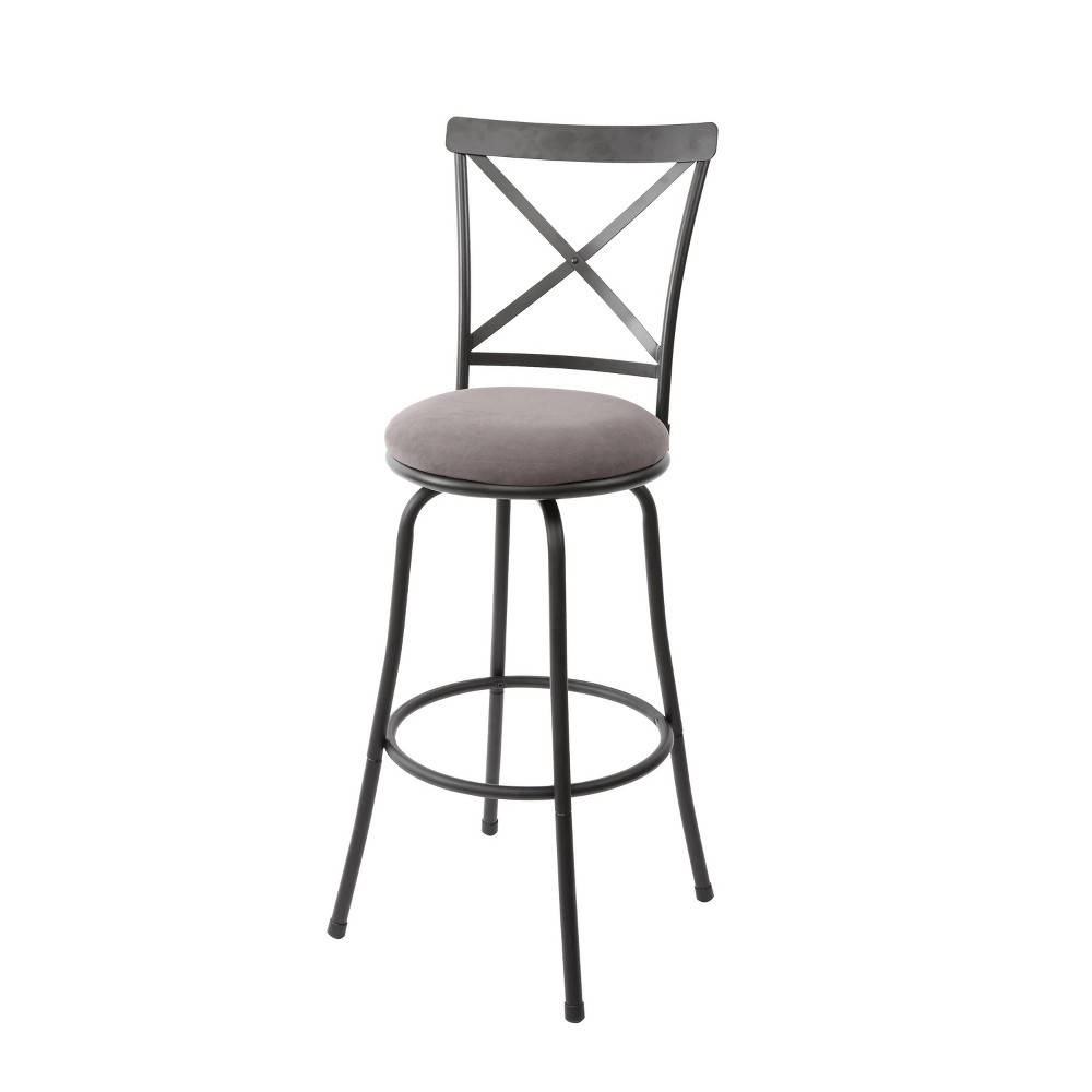 Karson adjustable height x barstool light bronze cheyenne products