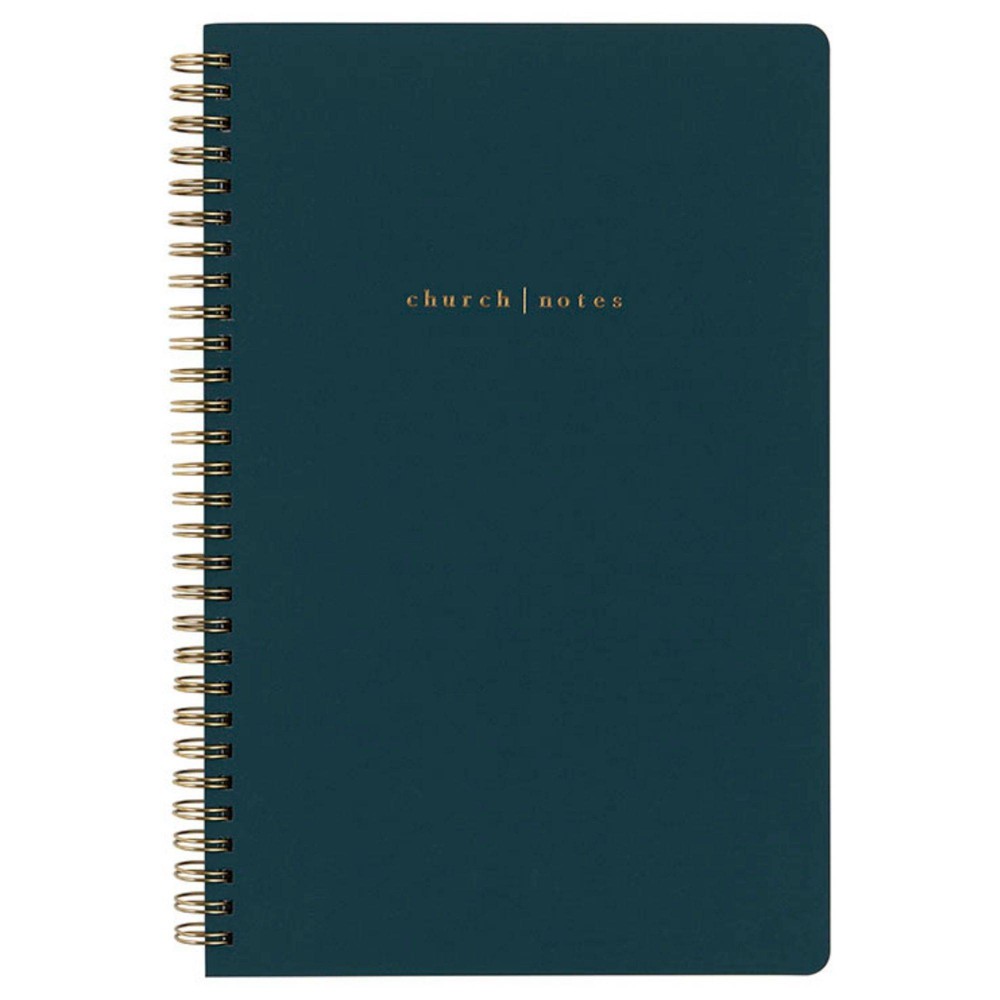 Photos - Notebook College Ruled 1 Subject Spiral  Navy - Church Notes