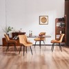 YOUNIKE Modern Kitchen & Dining Room Chairs Set of 2 Leather Upholstered Chair for Dining Table Side Vanity Chair 19.29"Wx24.02"Dx31.89"H - 4 of 4