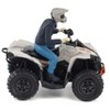 Can-Am Renegade X XC 1000R ATV Chalk Gray with Driver Figure 1/32 Diecast Model by BRP Models - 2 of 4