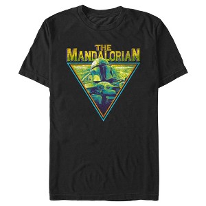 Men's Star Wars: The Mandalorian Triangle Poster T-Shirt - 1 of 4