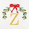 Linum Home Textiles Christmas MISTLETOE MONOGRAM - Embroidered Luxury 100% Turkish Cotton Hand Towels (Set of 2) - 3 of 3