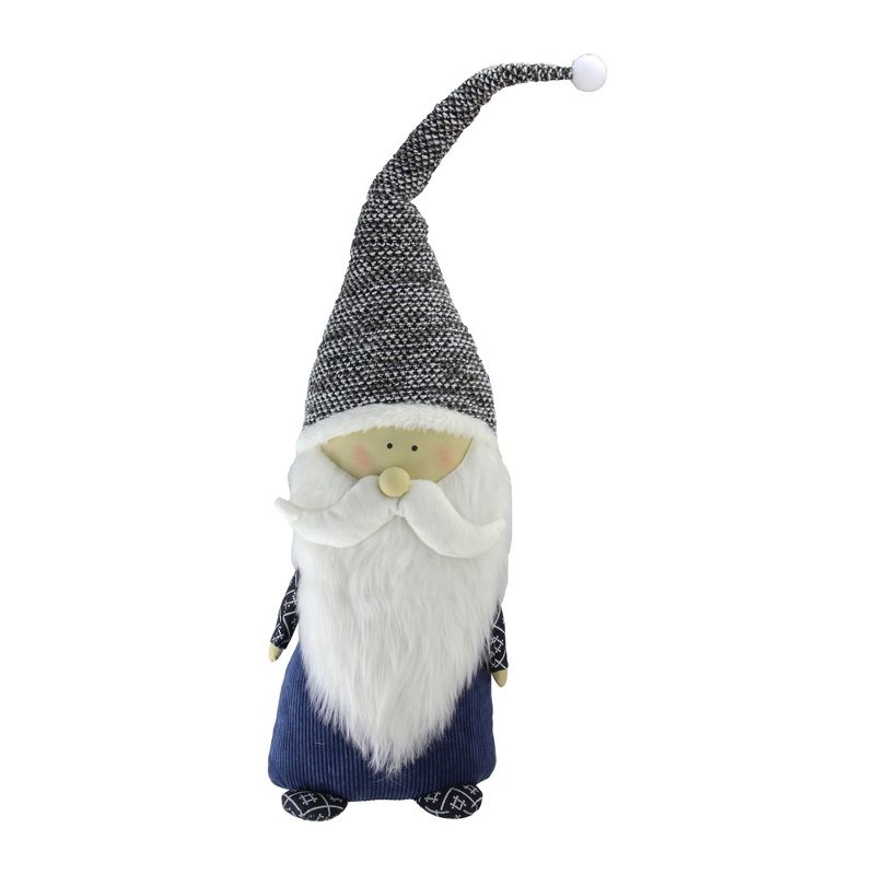 Northlight 27.5" Blue and Gray Standing Santa Gnome Tabletop Decor, 1 of 5