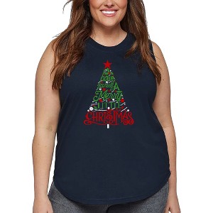 LA Pop Art Have Yourself a Merry Little Christmas - Women's Word Art Tank Top - 1 of 4