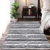 Washable Vintage Printed Rug Non Slip Low Pile Rug Soft Throw Floor Cover Foldable Indoor Carpet for Living Room Bedroom Playroom - 3 of 4