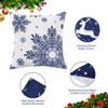Christmas Decorations Velvet Pillow Covers 18x18 Inch Set of 4 Decorative Pillows Winter Holiday Decor Throw Cushion Covers for Sofa Couch - 4 of 4