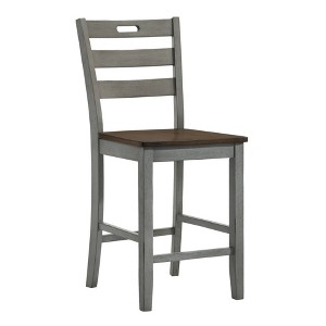 2pk Danforthe Ladder Back Counter Height Chairs - HOMES: Inside + Out - 1 of 4