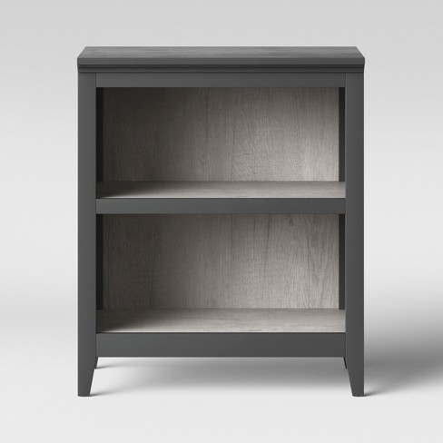 36 Carson 2 Shelf Bookcase Gray Threshold Target