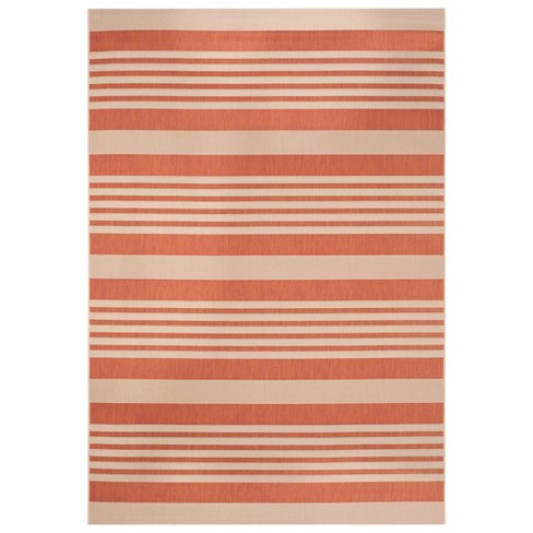 Amazon Com Safavieh Courtyard Collection Cy6918 242 Indoor Outdoor Area Rug 4 Square Brown Bone Furniture Decor