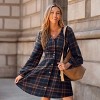 Women's Plaid Mini Dress - Cupshe - 4 of 4