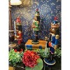 Santa's Workshop Inc. 15" Black Bejeweled King Nutcracker, Set of 3 - 4 of 4