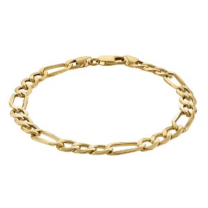 Giorgio Di Vicenza 10K Gold 7.2mm Figaro Chain Bracelet - 1 of 1