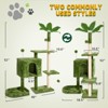 Modern Multicoloured Rotatable Deformation Soft Plush Cat Tree Pet Tower with Scratching Post and Hanging Ball - 2 of 4