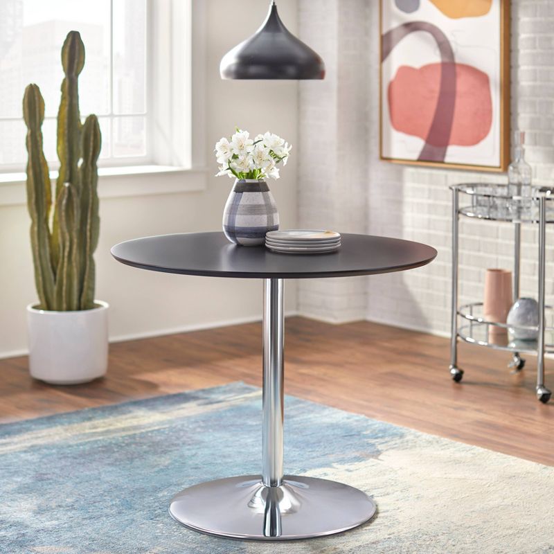 Hillboro Round Dining Table Metal Base - Buylateral, 3 of 11