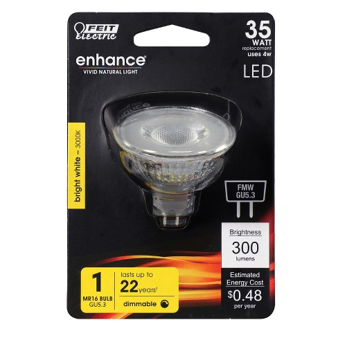 Feit Electric Enhance Mr16 Gu5.3 Led Bulb Bright White 35 Watt