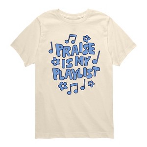 Boys' - Instant Message - Praise Is My Playlist Short Sleeve Graphic T-Shirt - 1 of 4