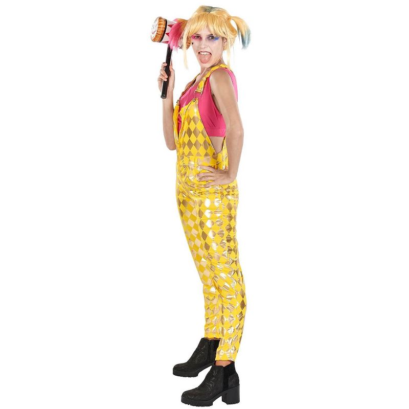 Harlequin Adult Costume | Crop Top & Jumpsuit Costume Set for Women, 3 of 4